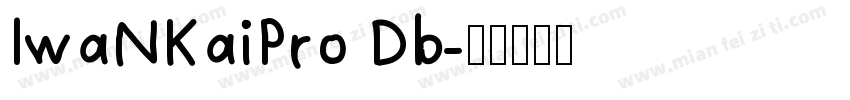 IwaNKaiPro Db字体转换